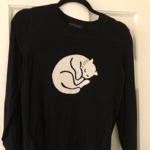 Banana Republic cotton sweater with metallic accent.   VGUC.